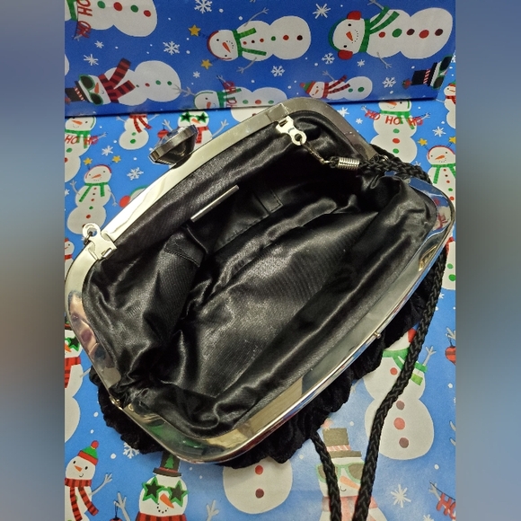Nina Black Evening clutch/Crossbody bag - Picture 7 of 12